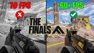 The Finals: FPS BOOST for Extremely Low End PCs!