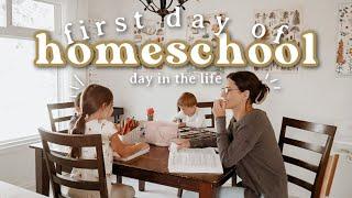 FIRST DAY BACK to HOMESCHOOL DAY IN THE LIFE | slow rhythms + routines 