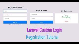 Laravel 6 Custom Login Registration Default | Soure Code