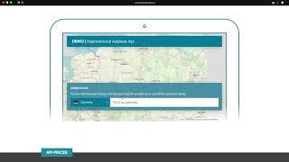 Postcode.eu International Address API advertisement