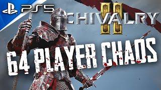 CHIVALRY 2 BETA - 64 Player Medieval Battlefield | PS5 Multiplayer Gameplay