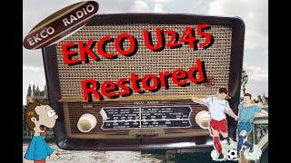 EKCO U245 Valve Radio Restoration - 1955 Model