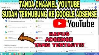 Cara Menghapus Akun Google Adsense Yang Tertaut ke channel Youtube