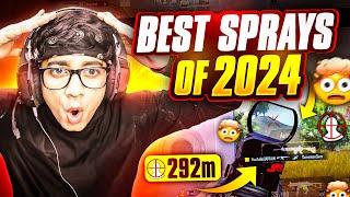 Best Sprays of 2024 | BGMI | PUBGMOBILE | YOUTUBE CAPTAIIN