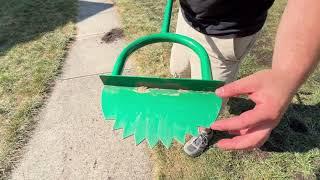 Landzie Root Cutter Edger in Action!