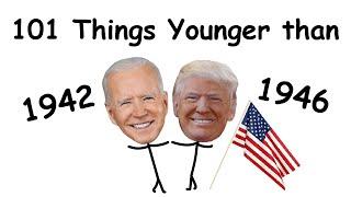 101 Things Younger Than Trump & Biden