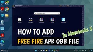 Add free Fire Apk obb File In Bluestacks 5 | How To Copy Paste Free Fire Apk And Obb In Bluestacks 5
