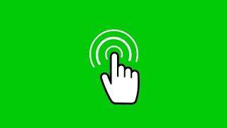 Mouse click finger pointer green screen with sound,mouse click animation green screen, by Tech Nkt