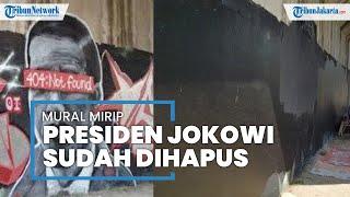 Penampakan Tembok yang Digambari Mural Jokowi 404: Not Found, Sudah Dihapus dan Tertutup Cat Hitam