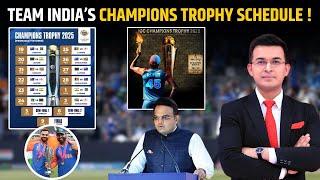 Team India's schedule for Champions trophy 2025 is out! Rohit Sharma और Virat Kohli जाएंगे Pakistan?
