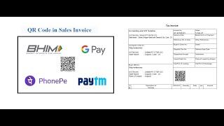 QR Code In sales Invoice tally prime