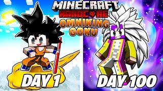 I Played Minecraft Dragon Block C As OMNI-KING GOKU For 100 DAYS… This Is What Happened