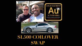 SILVERS NEOMAX INSTALL & MERCEDES-BENZ SL SL500 SL600 SL65 ABC DELETE COILOVER & POWER STEERING SWAP