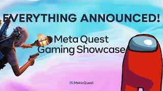 Meta Quest Gaming Showcase 2022: EVERYTHING Announced!