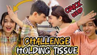 Mathe sy mathe ki takkar || Tissue holding challenge with siblings ||