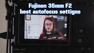 Fuji 35mm F2 WR autofocus test on and best settings in video on Fujifilm XT3