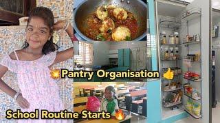 VlogSchool Routine StartsSimple Pantry OrganisationA Day in My Life