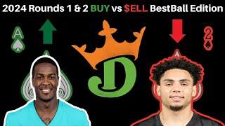 Top Targets & Fades in NFL BestBall Drafts | Rounds 1 & 2 Breakdown on DraftKings