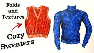 Knitwear | Sweaters Illustration | Menswear  | Art Studio by Srabani