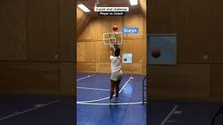 Basketball Challenge!!  3 pointers -Player vs. Coach!!