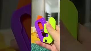 3D Printing Gravity Cub Jumping Small Radish Knife Mini Model Student Prize #fastoye