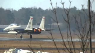 F-15 Eagles | Afterburner Takeoffs