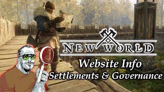 New World MMO: Settlements and Governance Deep Dive -  Making YOUR Mark on Aeternum