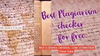 Free Plagiarism Checker No Word limits : Free Plagiarism Checker with report in MS Word