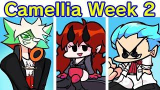 Friday Night Funkin' VS Camellia Full Week 1-2 (FNF Mod/Hard/Camellia Week 2 Remix/Halloween Songs)