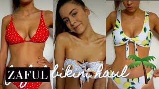 HUGE ZAFUL TRY-ON HAUL // summer bikinis 