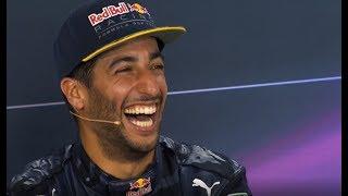 Daniel Ricciardo being the funniest F1 driver for 5 minutes straight.