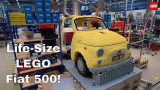 Building of a life-size LEGO brick model of the iconic Fiat 500!