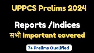 UPPCS Prelims 2024 | RO/ARO & Others | Reports & Indices #uppcscurrentaffairs #uppcs