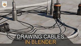 How to DRAW 3d cables in BLENDER