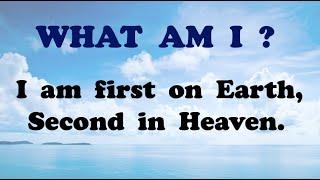 What am I ? Riddle for kids #1. I am first on earth. Interesting Riddle for Kids.