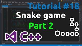 C++ Tutorial 18 - Simple Snake Game (Part 2)