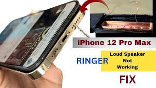 iphone 12 pro max loud speaker not working fix!iphone 12 pro max ringer problem repair