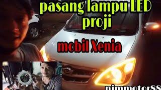 Tutorial Cara pasang lampu LED proji mobil Xenia