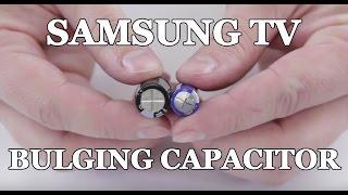 Samsung TV Won't Turn On - How to Repair Bulging Capacitor for Clicking Noise