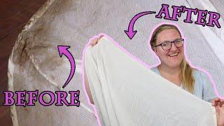 Removing Mud and Grass Stains from my Regency Gown with Everyday Items || Costume Laundry Tips