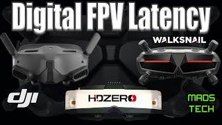 Digital FPV Latency & Frame Delivery - DJI - HDZero - Avatar HD - A Lot To Understand.