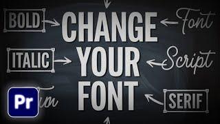 How To Change All Fonts At Once In Premiere Pro | Easy Font Change Tutorial