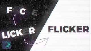 Flicker Text Animation AE inspired ! - Alight Motion Tutorial