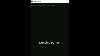 CMD Hack | Dancing Parrot in CMD | Curl Command In Command Prompt | #viralvideo #shorts #cmd