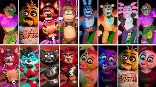 ALL ANIMATRONICS WITH ALL MODS COMPILATION – FNAF Security Breach
