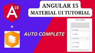 Angular material Autocomplete | load data from API & Filtering |Angular 15 -  Material UI Tutorial