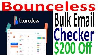 $200 off Bounceless Discount - Bulk Email Verification Checker Service