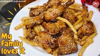 Perfect Crispy Sesame Chicken Recipe | Zubaida Cookbook