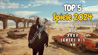 Top 5 UNREAL ENGINE 5 Spiele 2024 | PC, PS5, XBOX Series X/S in 4K 