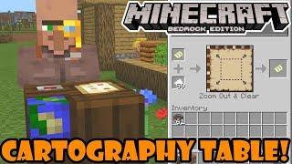 Minecraft 1.11.0.1 Beta - How to Use The Cartography Table